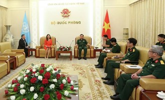 Thượng tướng Hoàng Xuân Chiến tiếp Điều phối viên thường trú LHQ tại Việt Nam