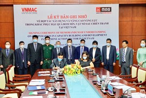 VNMAC và MAG Việt Nam ký Bản ghi nhớ về hợp tác khắc phục hậu quả bom mìn sau chiến tranh