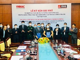 VNMAC và MAG Việt Nam ký Bản ghi nhớ về hợp tác khắc phục hậu quả bom mìn sau chiến tranh