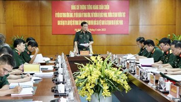 Thượng tướng Hoàng Xuân Chiến làm việc với VNMAC và Cơ quan MIA Bộ Quốc phòng