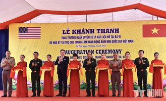 VNMAC Khánh thành Thao trường huấn luyện xử lý vật liệu nổ
