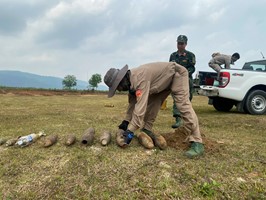 Hủy nổ thành công bom mìn, vật nổ đợt 3 được rà phá tại Quảng Ngãi