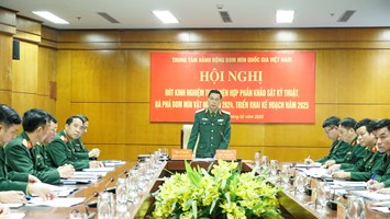 Hội nghị rút kinh nghiệm thực hiện hợp phần khảo sát kỹ thuật, rà phá bom mìn năm 2024, triển khai kế hoạch năm 2025.