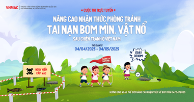 Thông báo kết quả cuộc thi trực tuyến “Nâng cao nhận thức phòng tránh tai nạn bom mìn, vật nổ do chiến tranh để lại ở Việt Nam”  hưởng ứng Ngày thế giới nâng cao nhận thức và hỗ trợ hành động bom mìn 04/4/2025